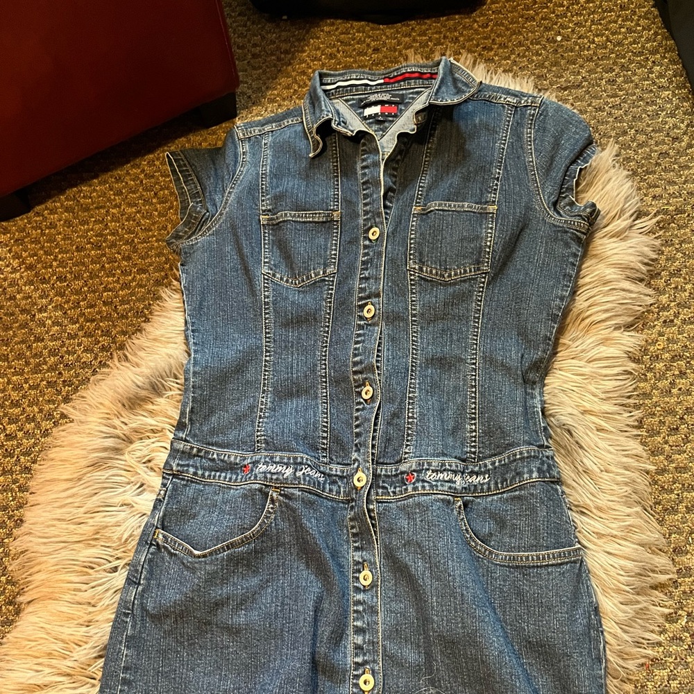 Tommy Hilfiger Blue Denim Mini Dress